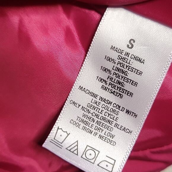 Aeropostale Pink Puffer Full Zip Vest Womens Size Small - Picture 6 of 8